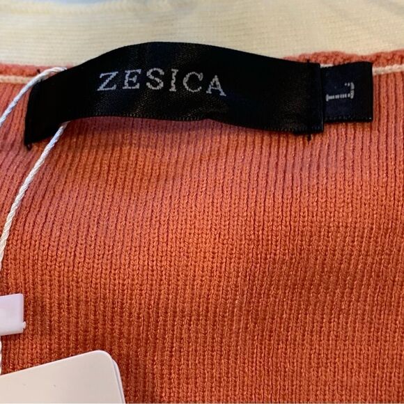 ZESICA Women's Spring Long Sleeve V Neck Sweater Dress Collar Ribbed Size Large - Picture 8 of 13